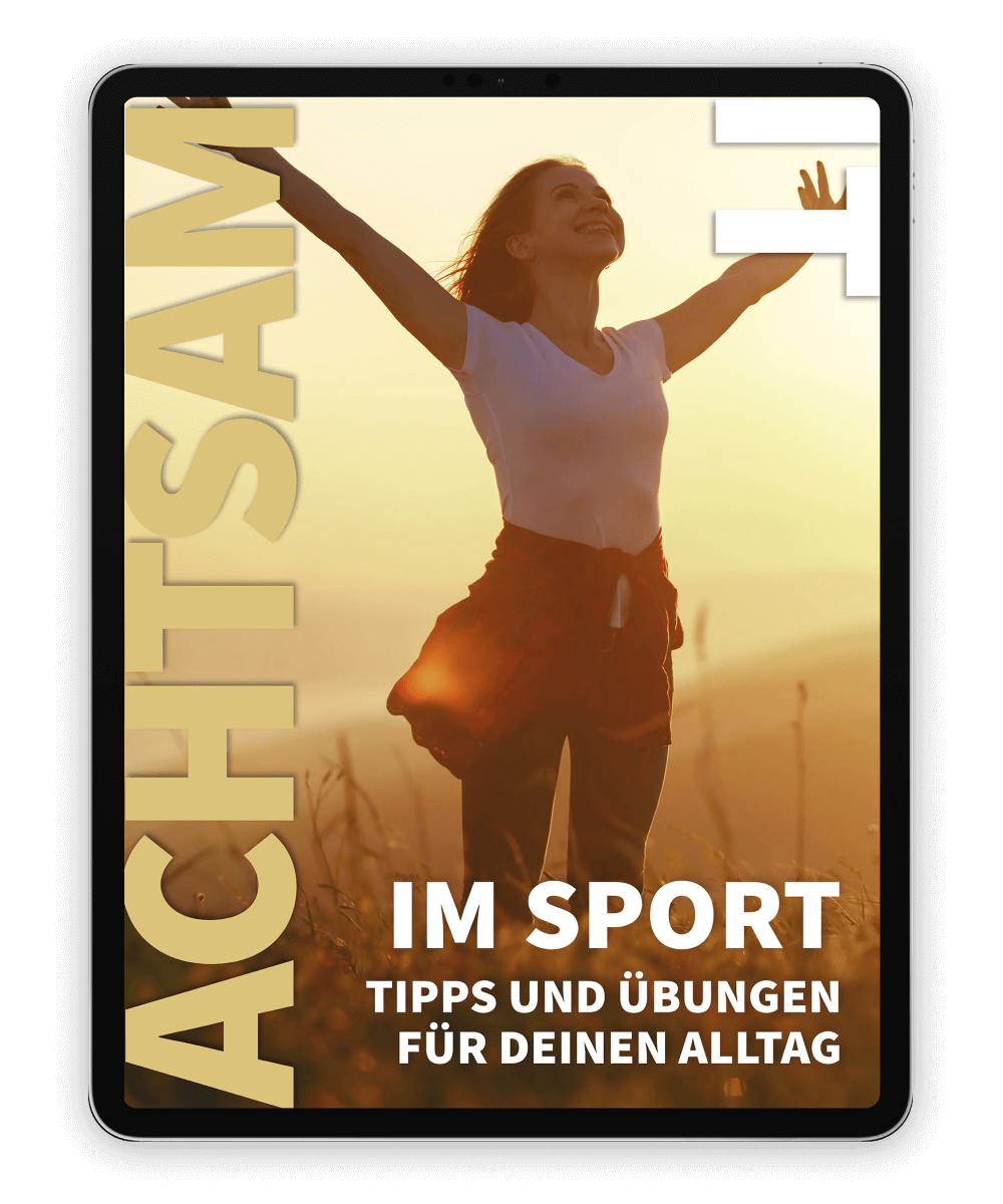 Achtsamkeit im Sport E-Book Mockup